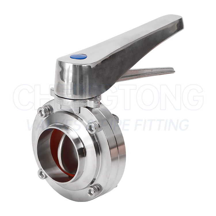 Stainless steel duckbill welded butterfly valve