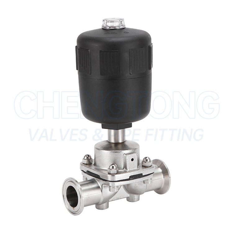 Pneumatic cover type diaphragm valve