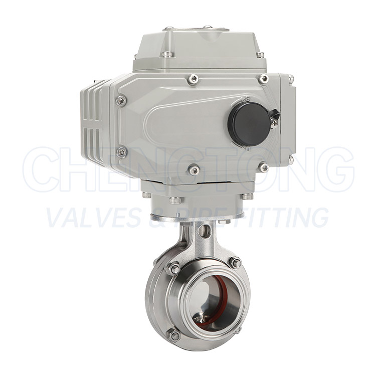 Electric quick installation butterfly valve
