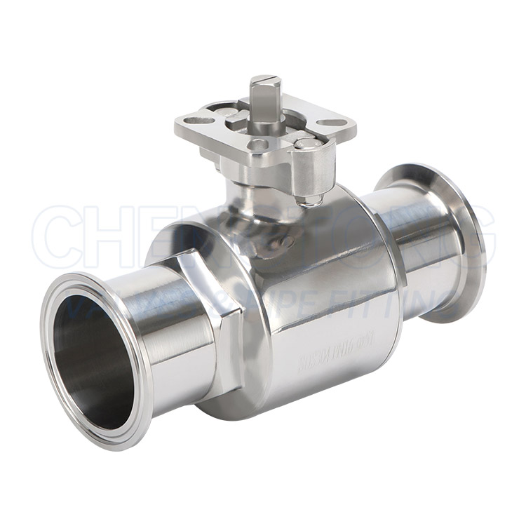 High platform quick installation straight through ball valve