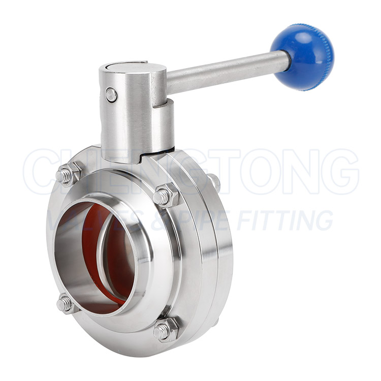 Welded butterfly valve