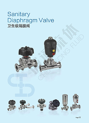 Sanitary diaphragm valve