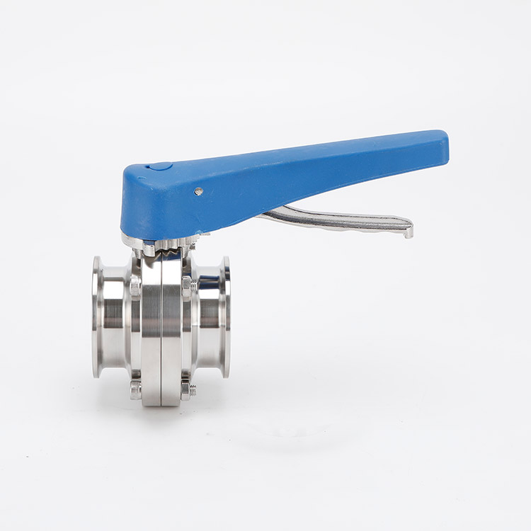 Duck billed quick release butterfly valve