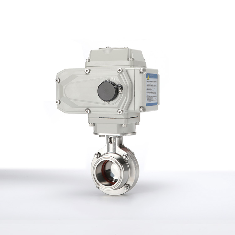 Electric quick installation butterfly valve