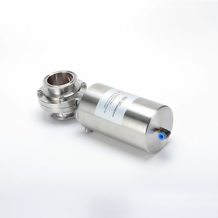 Stainless steel pneumatic quick release butterfly valve