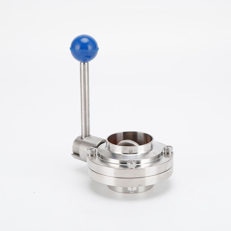 Welded butterfly valve