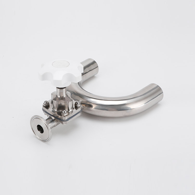 U-shaped diaphragm valve