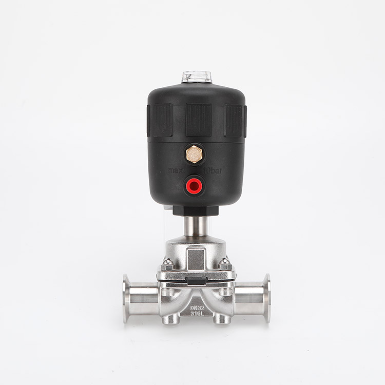 Pneumatic cover type diaphragm valve