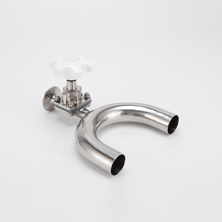 U-shaped diaphragm valve