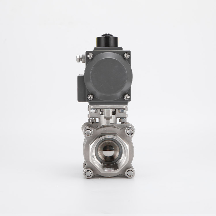 Pneumatic internal thread ball valve