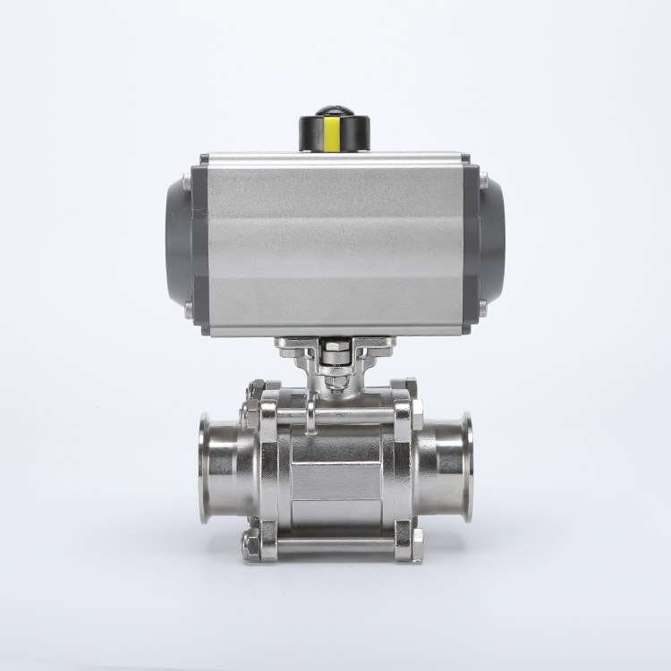 Pneumatic all inclusive 3PC quick release ball valve