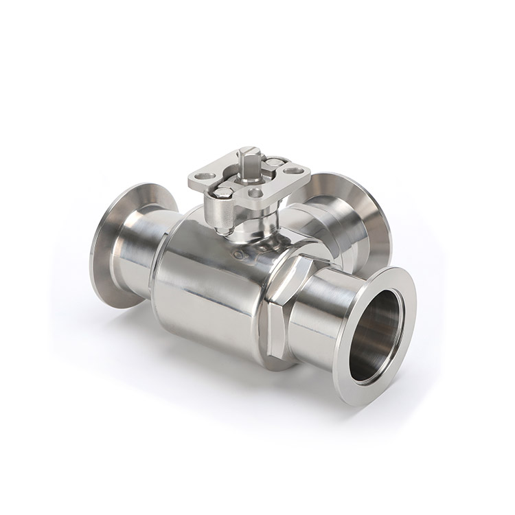 High platform vacuum three-way ball valve