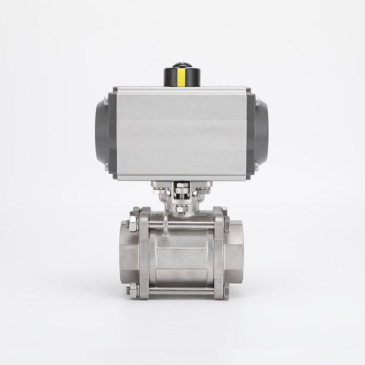Pneumatic internal thread ball valve
