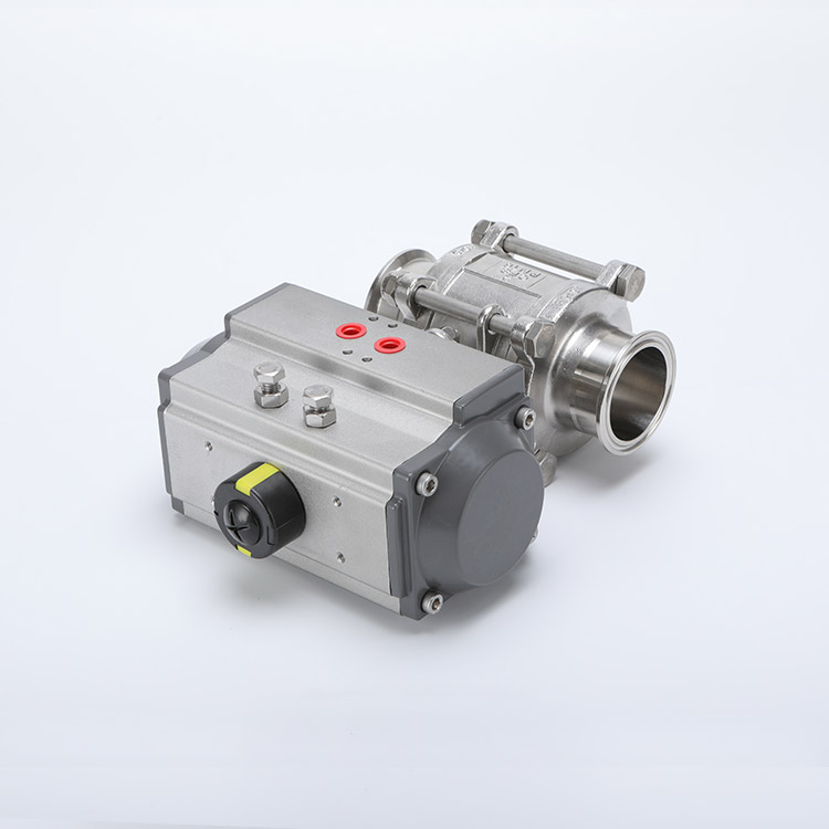 Pneumatic all inclusive 3PC quick release ball valve
