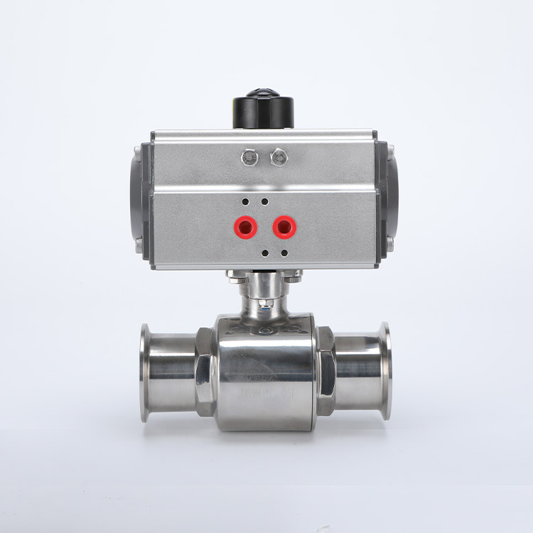 Pneumatic quick connect ball valve